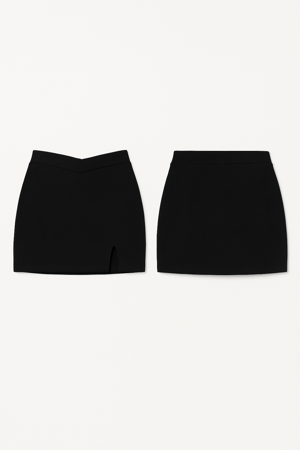 Midnight Split Hem Mini Skirt
